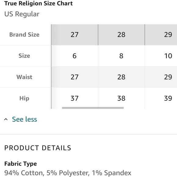 Nwt True Religion Becky Jeans - Picture 6 of 16